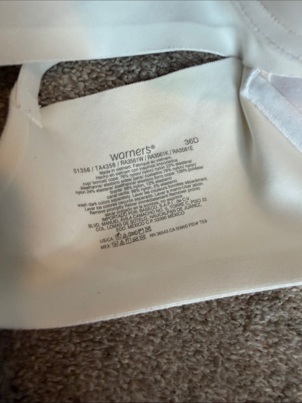 Warner’s and Maidenform bra set of 2 size 36d - Picture 3 of 12